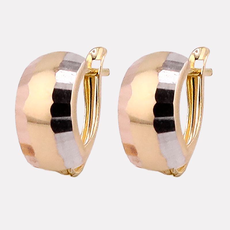 Aretes Facetados Tns. 14k 1.7g